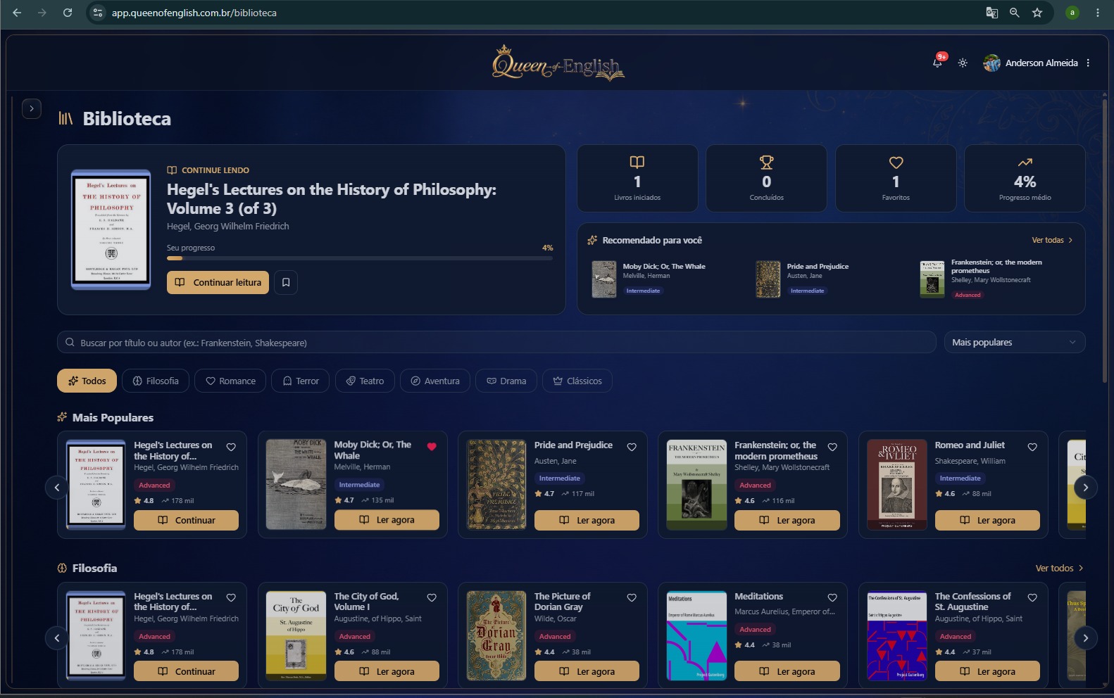 Biblioteca da Queen of English